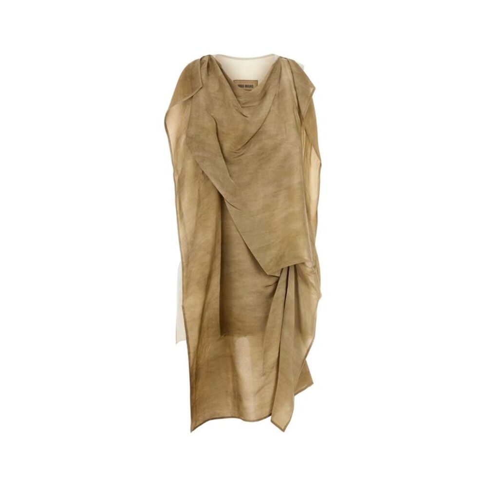Uma Wang Women Ivory Stretch Canvas Taylor Top